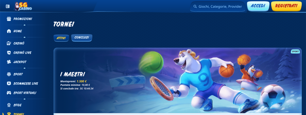 SGCasino Tornei